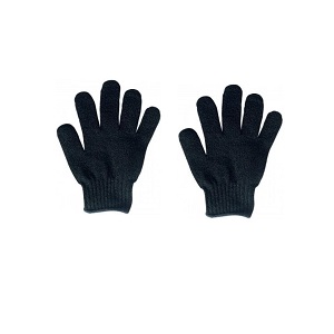 Nailycious Black Exfoliating Shower Gloves Body Scrub Mittens Loofah Nail and Beauty Supply United Kingdom WWw.Nailycious.co.uk