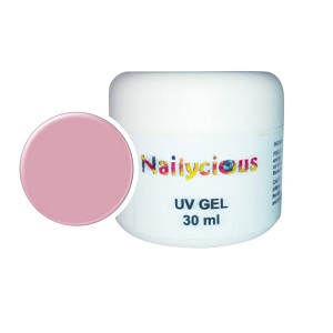 UV Builder Gel For Nails Natural Pink Self levelling Semi Transparent Nail Art Acrylic Supplies UK Nailycious Www.Nailycious.co.uk