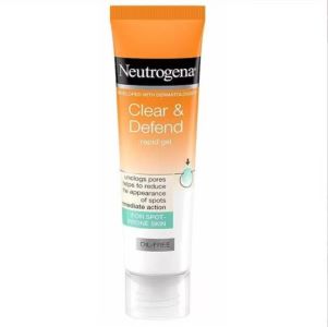 Neutrogena Clear and Defend Oil Free Rapid Gel Acne Facial Cream Oily Skin Face Cream Salicylic Acid Face Gel Nail Art and Beauty Supplies Nairobi Kenya